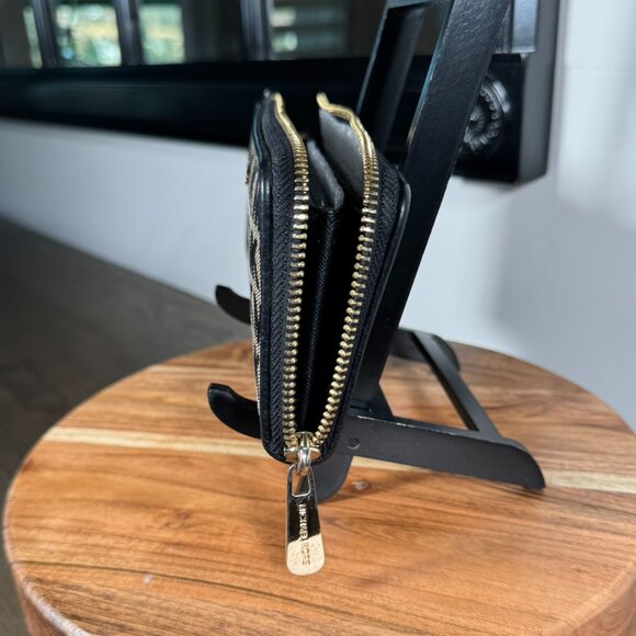 Michael Kors MK Signature Zip Around Wallet – Black Monogram - Picture 3 of 7